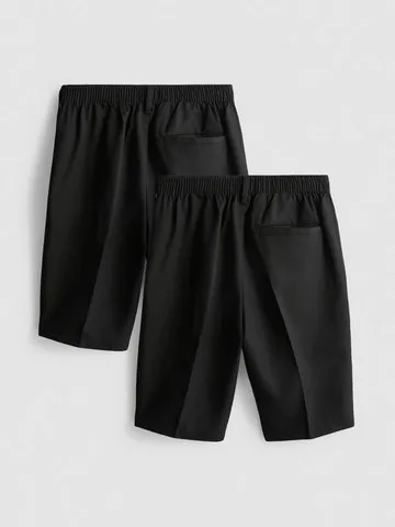 7-15yrs | 2pk Easy Iron School Shorts