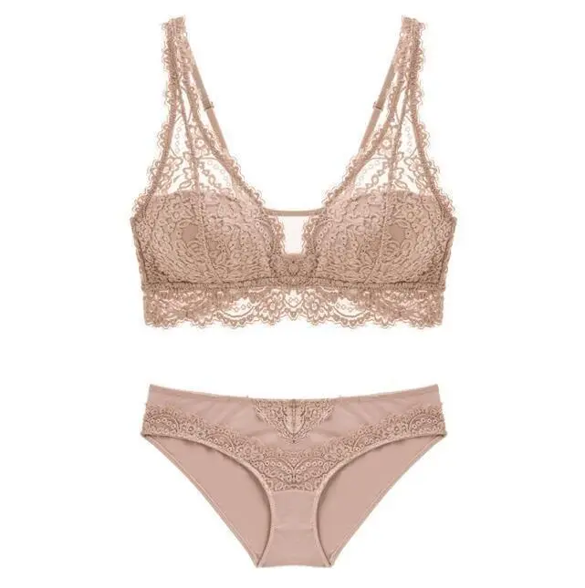 Jacquard High-Waist Lingerie Set