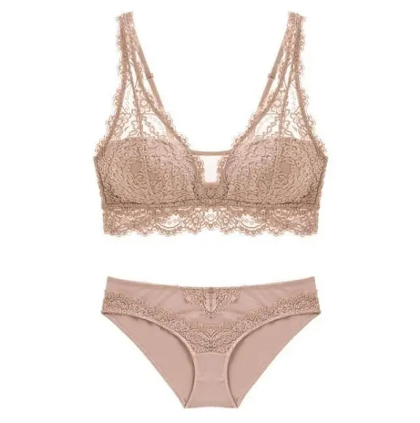 Jacquard High-Waist Lingerie Set