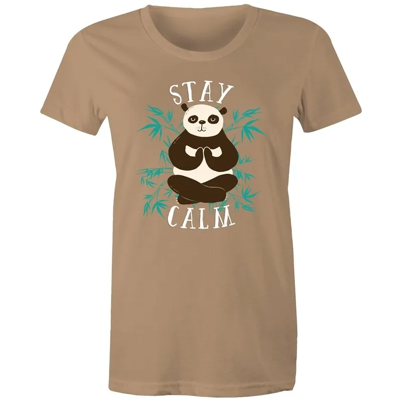 Yoga Stay Calm Panda T-Shirt