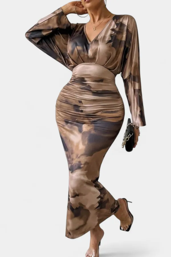 V-Neck Casual Dress