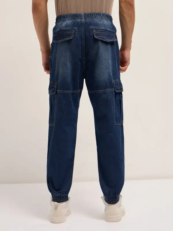 Weekend Baggy Elastic Waist Stretch Jeans