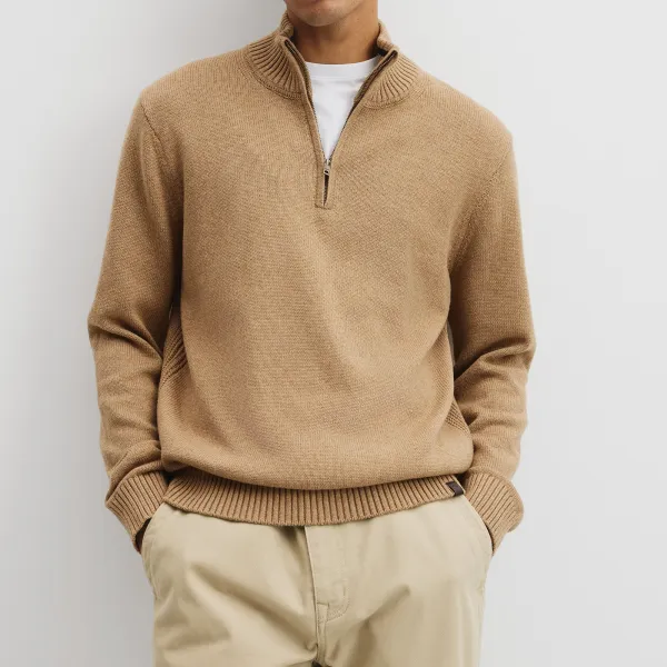 Men's Classic Half Zip Sweater