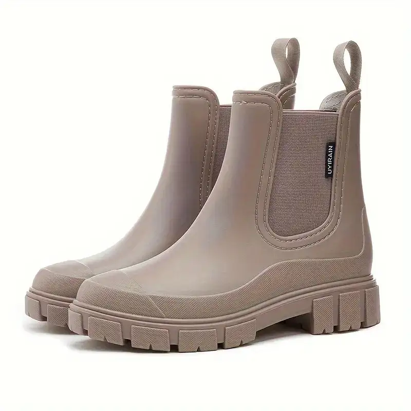 Waterproof Chelsea Boots Slip Resistant Lug Sole