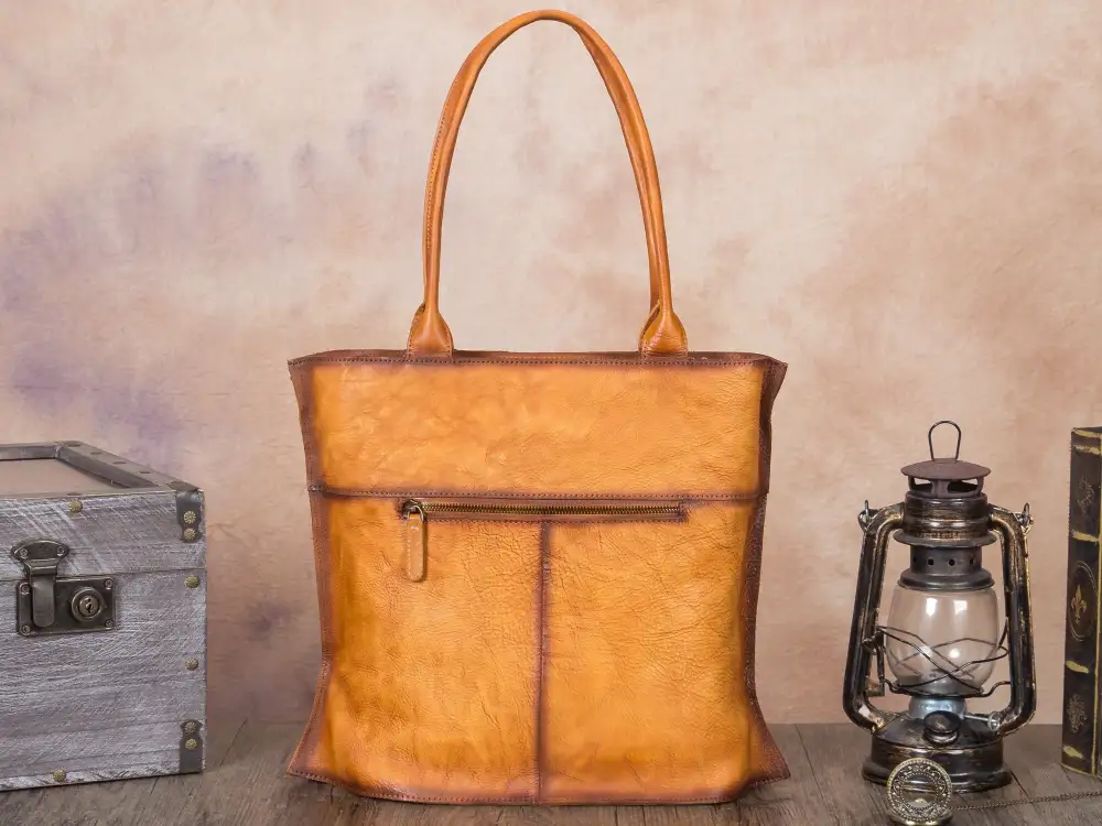 Large Capacity Leather Tote Bag