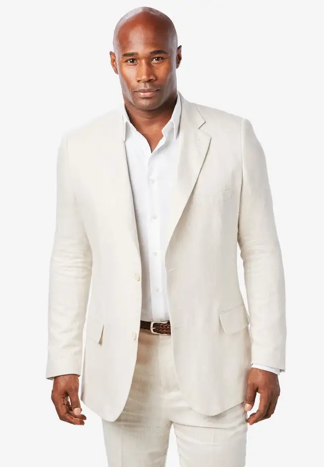 KS Island™ Linen Blend Two-Button Suit Jacket