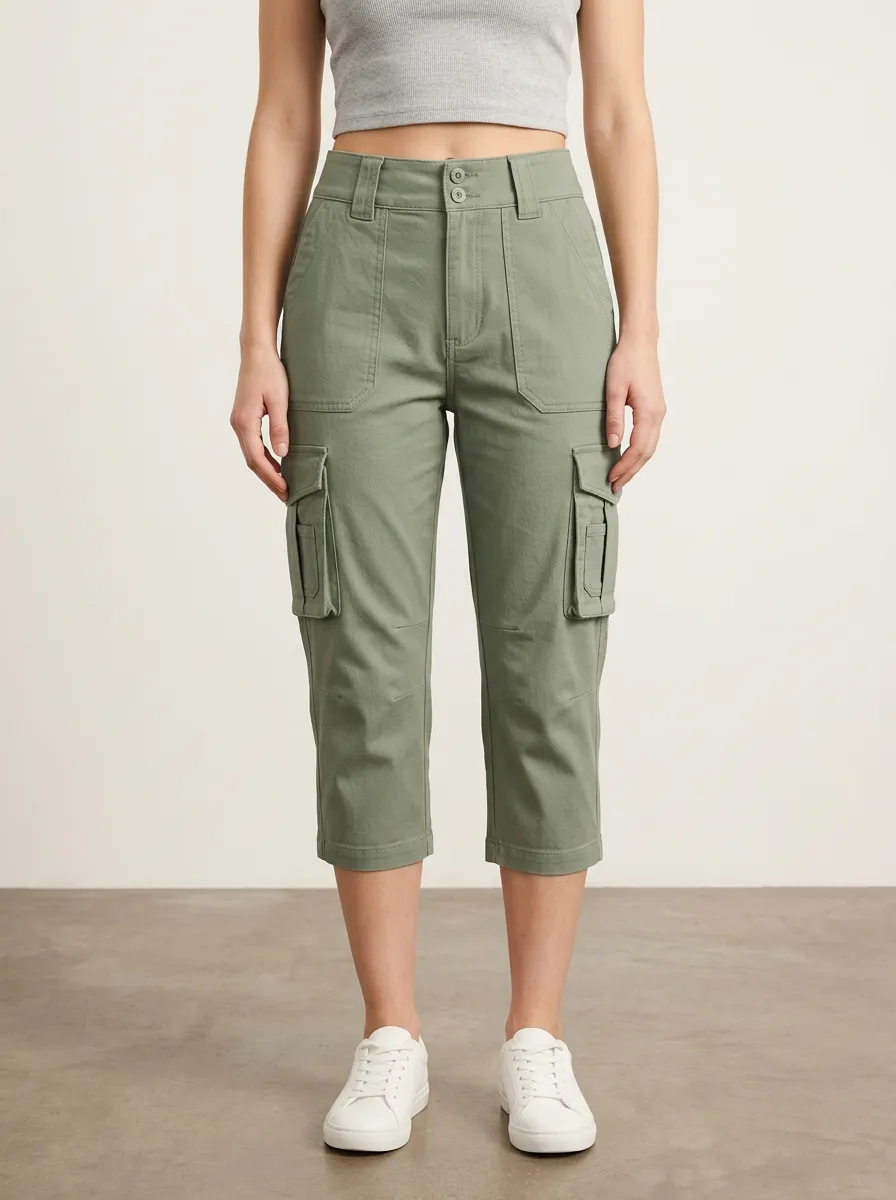 Women's Cargo Multi-Pocket Field Ready Capri Pants