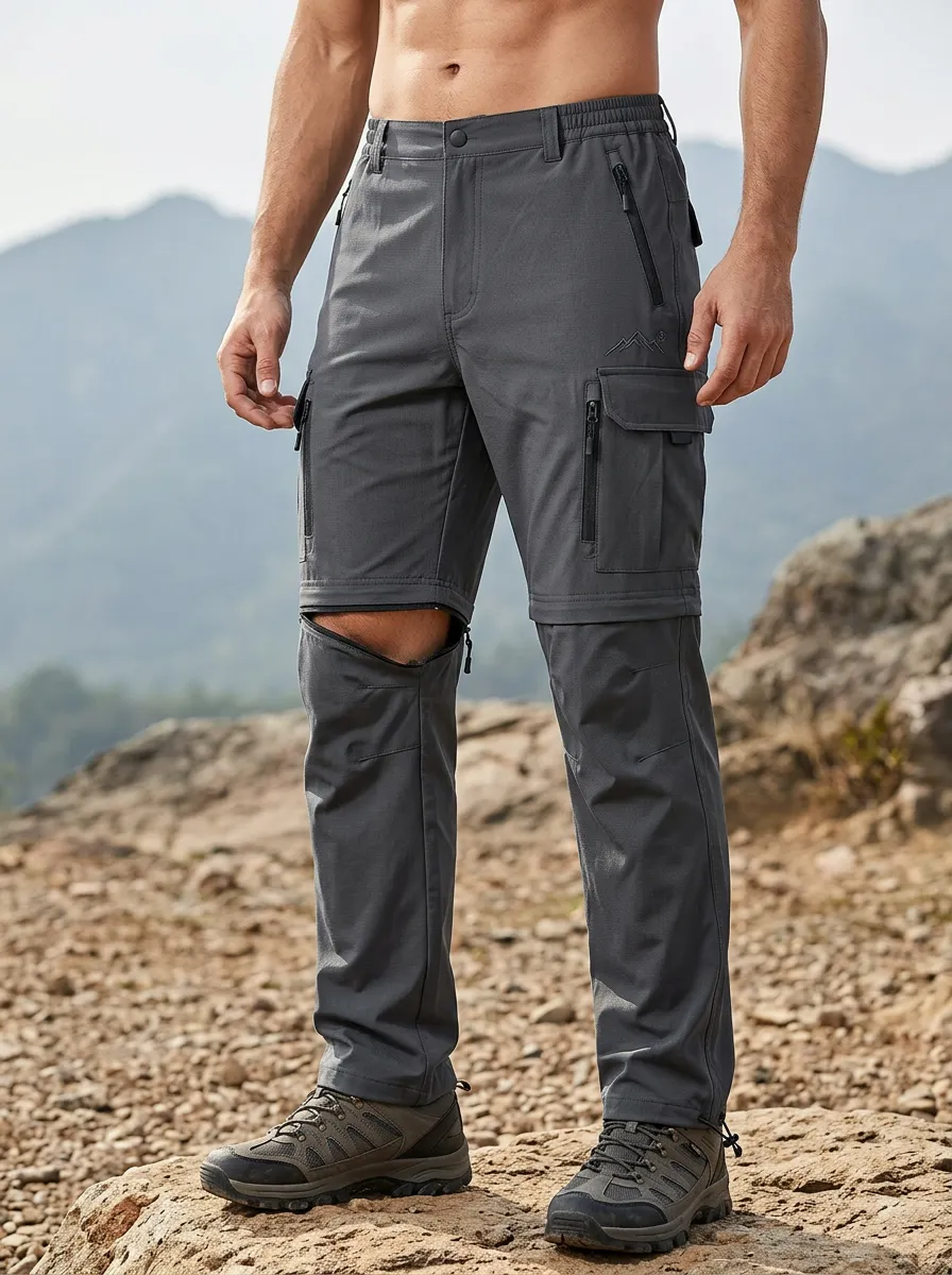 Men's Field All-Terrain Waterproof Zip-Off Tactical Cargo Pants