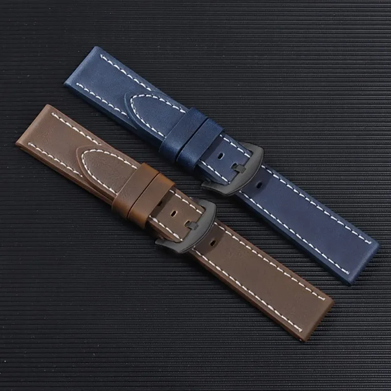 Classic Leather Watch Strap for Smart Watch & Mechanical Watch