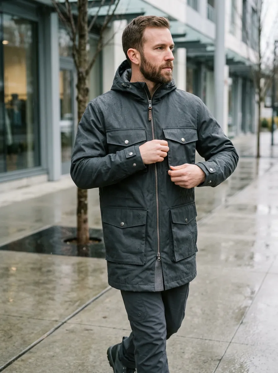 Men's Hooded Waterproof Jacket