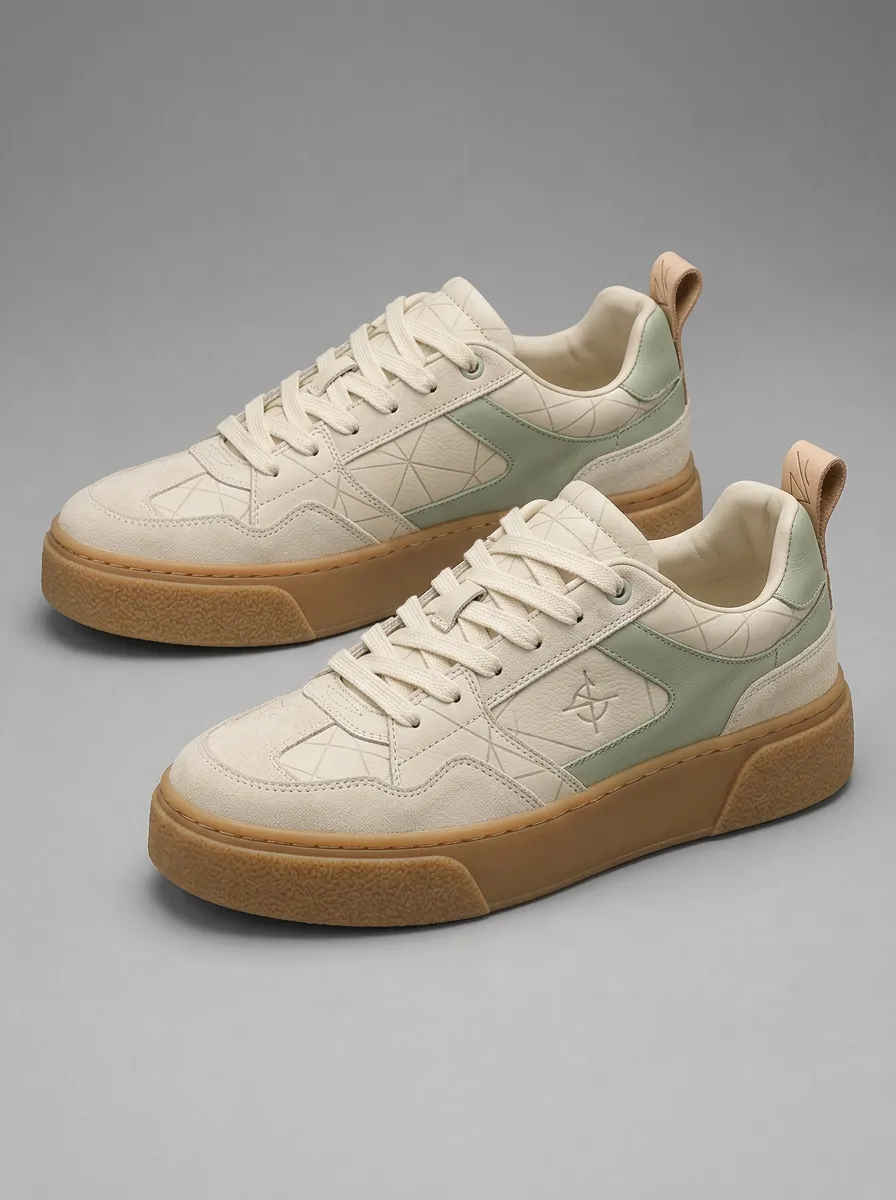 Men's Urban Geometric Pattern Skate Shoes