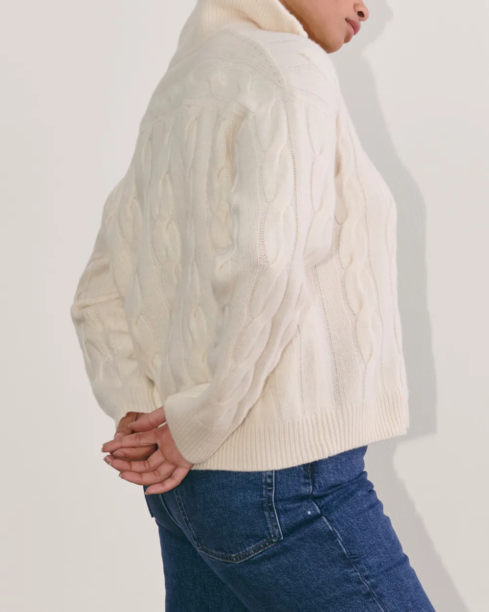 The Cable Half-Zip in Luxe