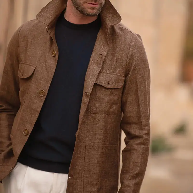 Linen Button Jacket