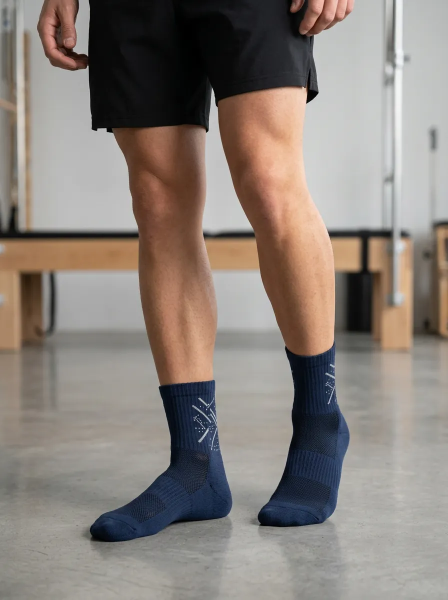 Men's Geometric Fitness Socks