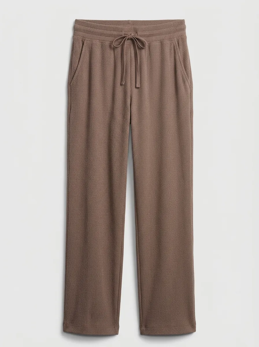 Women's Lounge Drawstring Waffle Lounge Pants