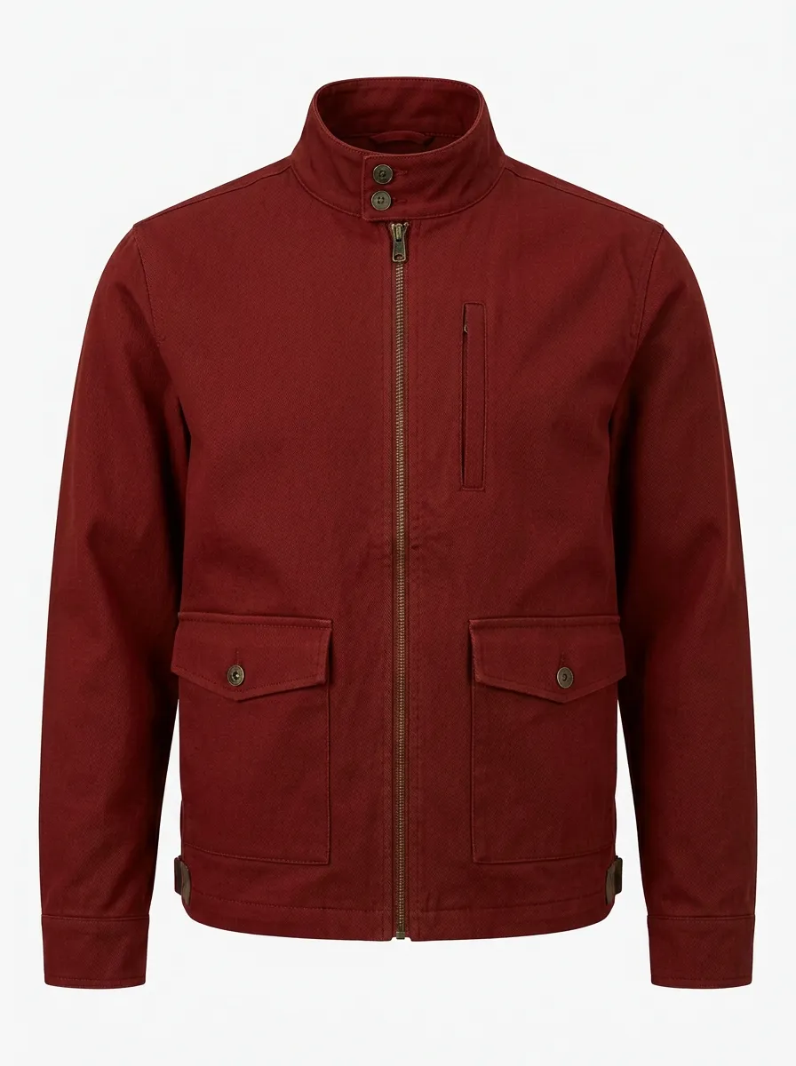 Men's Tactical Style Olive Green Utility Field Coat