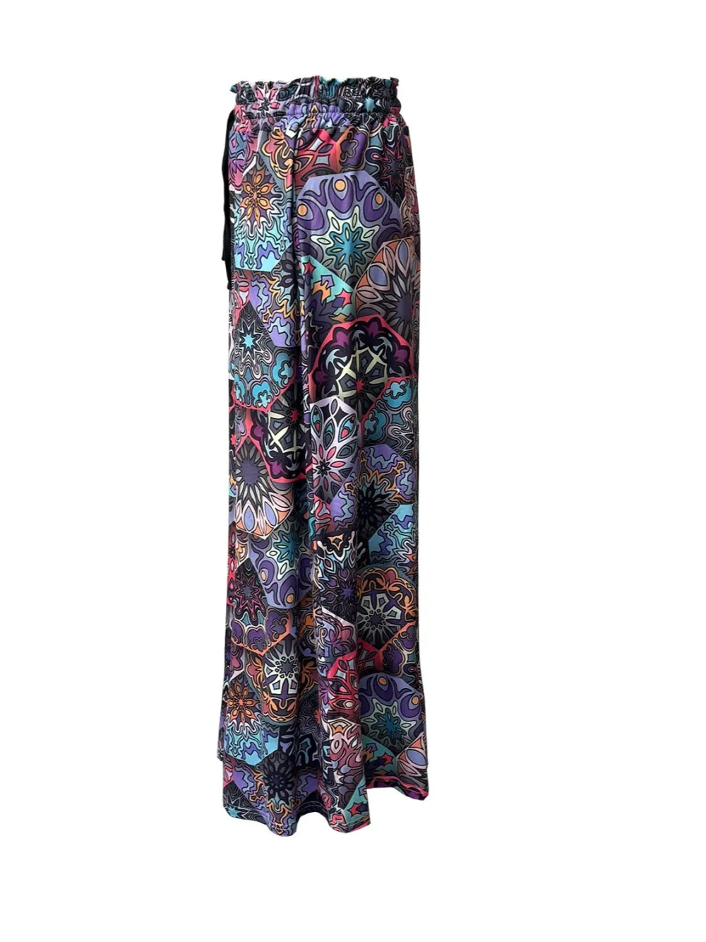 Pocket Printed Maxi Skirt