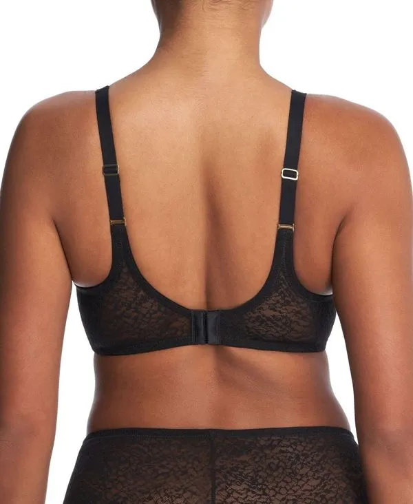 Mesh Detail Underwire Contour Support Bra