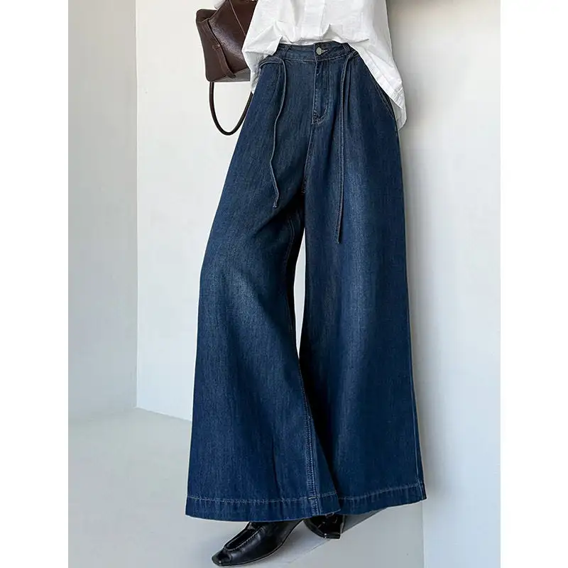 Classic Relaxed High Waist Loose Fit Wide Leg Jeans