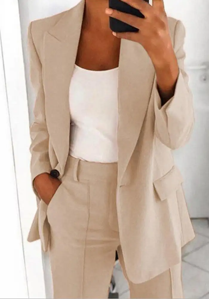 Truly Relaxed Easy Match Work Blazer and Pant Suit（⚡Clearance Sale）