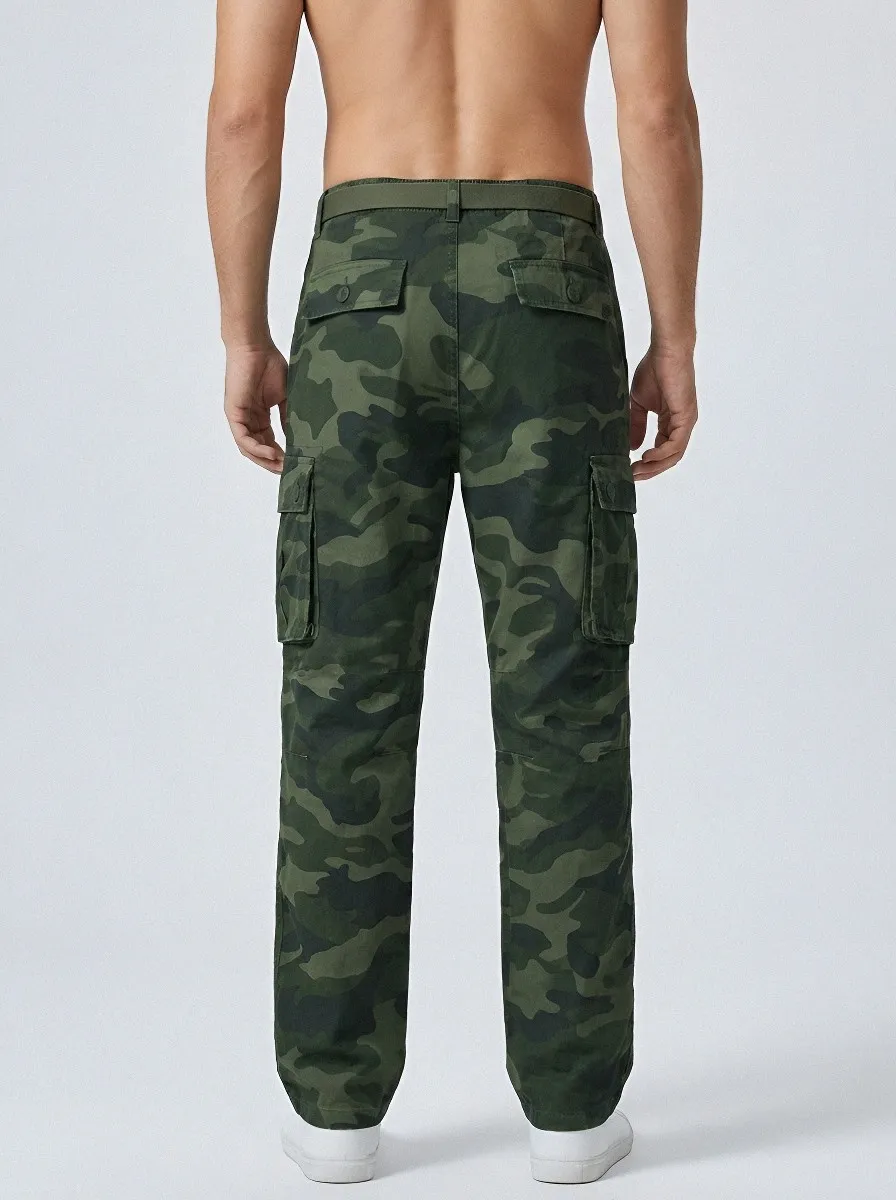 Patrol-Inspired Camouflage Camouflage Cargo Pants