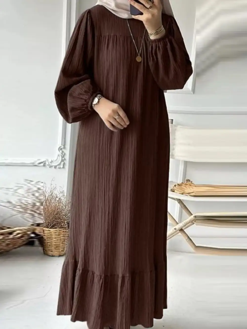 Textured Maxi Dress