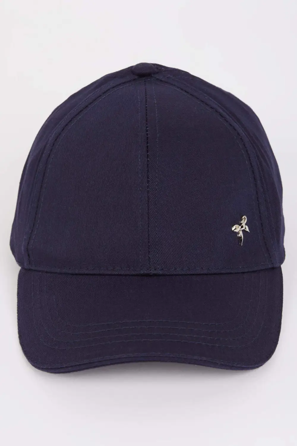 Metallic Bow-Decorated Baseball Cap