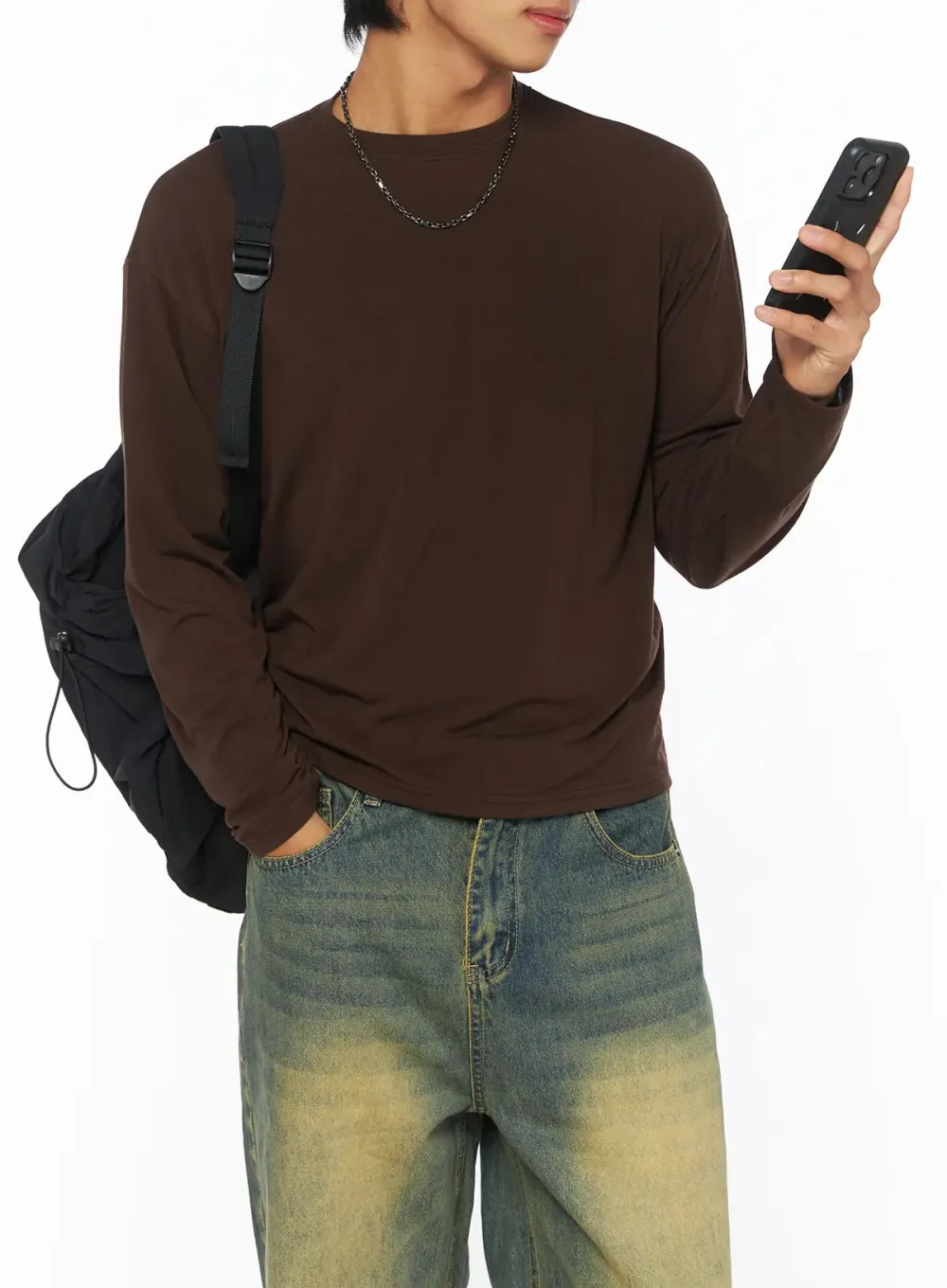 Men's Regular-Fit Basic Long Sleeve Tee