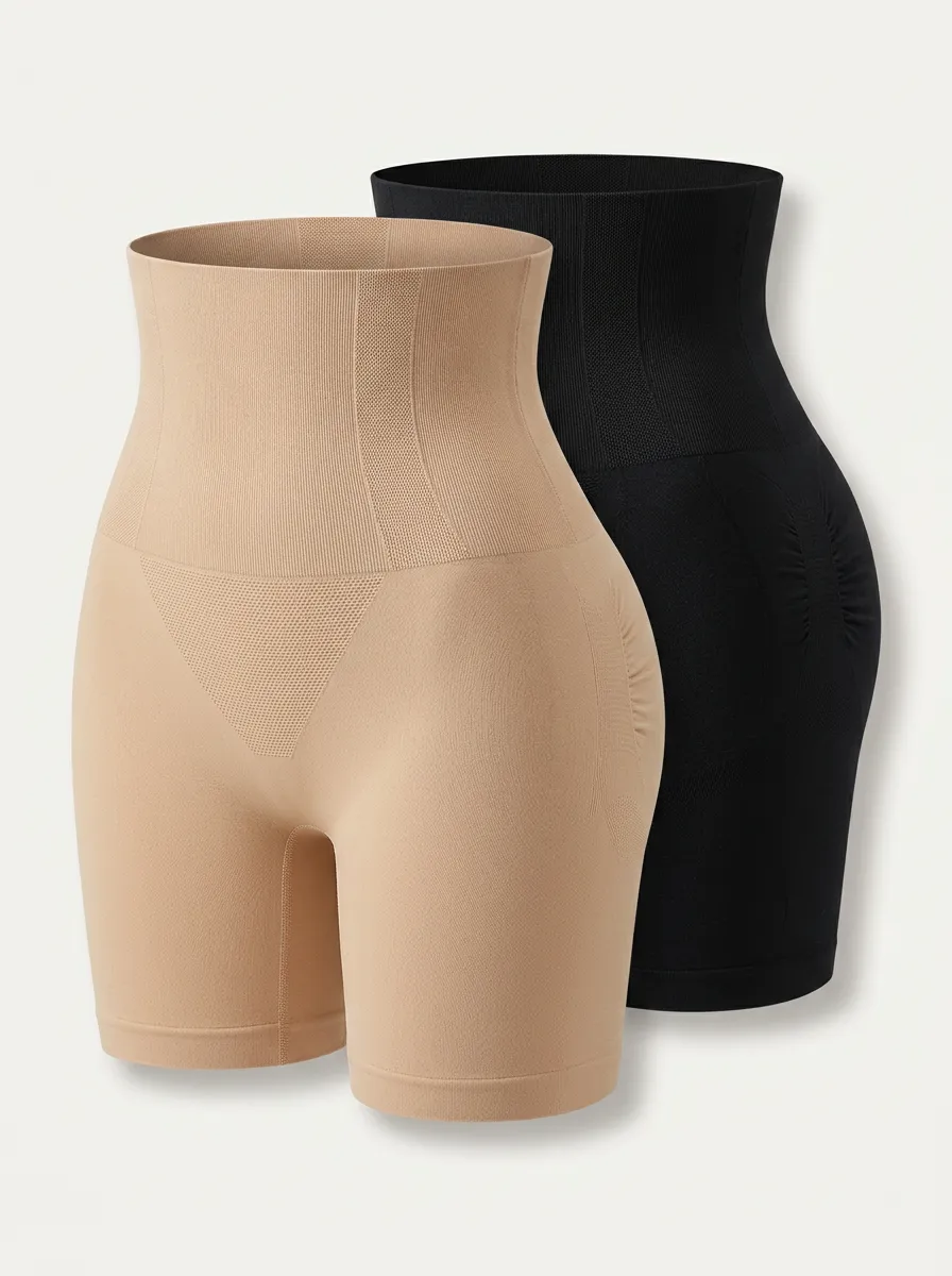 High-Rise Sculpting Two-Pack Shapewear Shorts