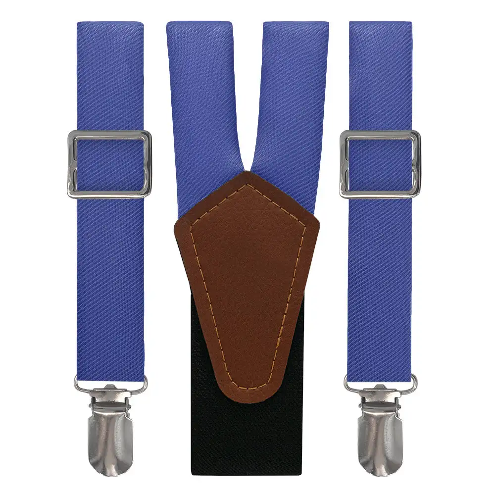 Bold Polished Solid Tone Suspenders