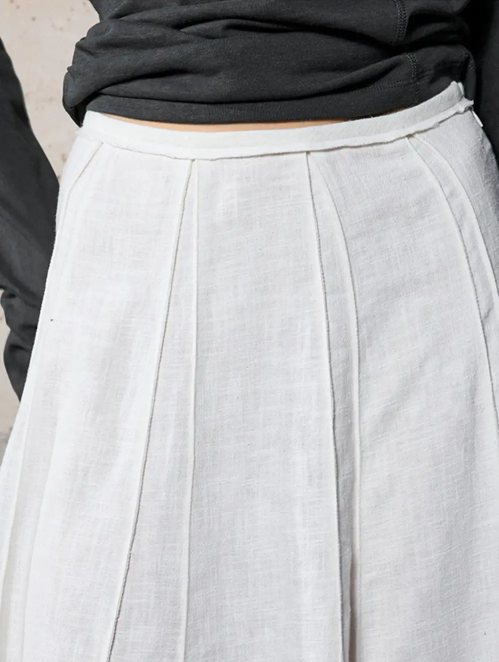 Linen Blend Mermaid Skirt