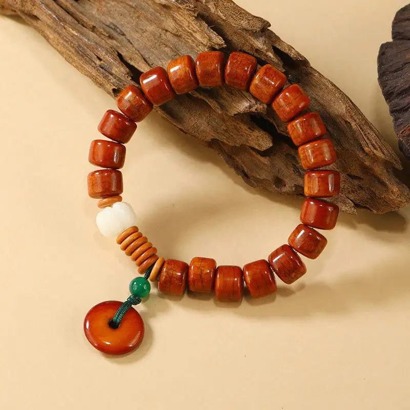 Bone Beads Lotus Buckle Design Bracelet