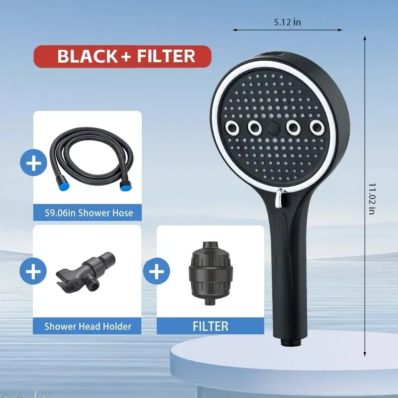 6-Mode Handheld Shower Head