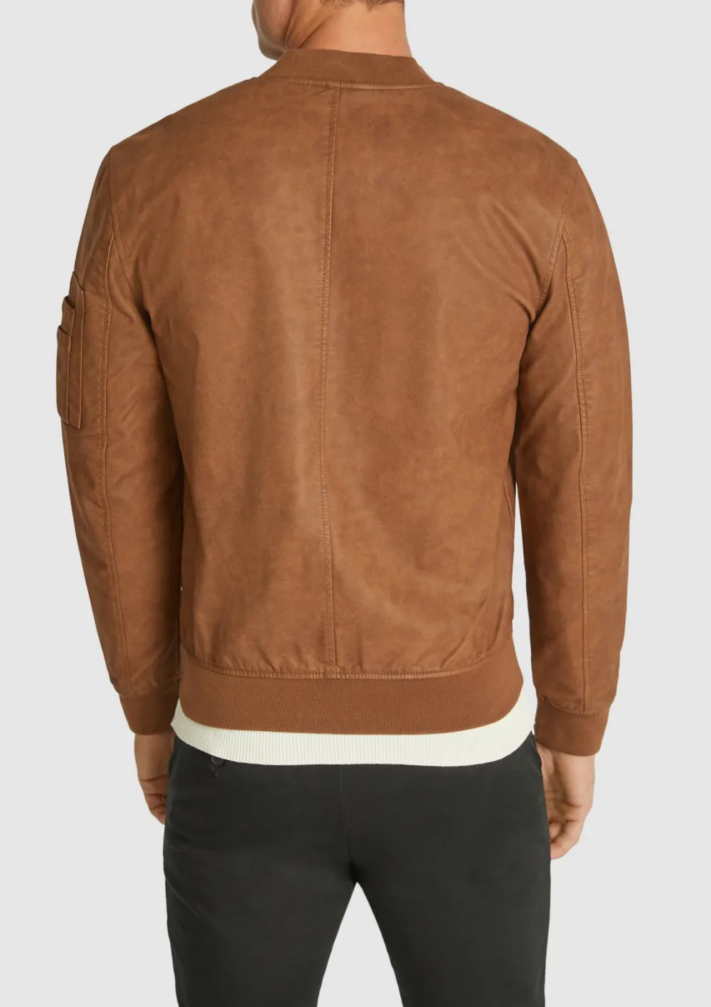 Classic Vintage Leather Slim Fit Tan Jacket