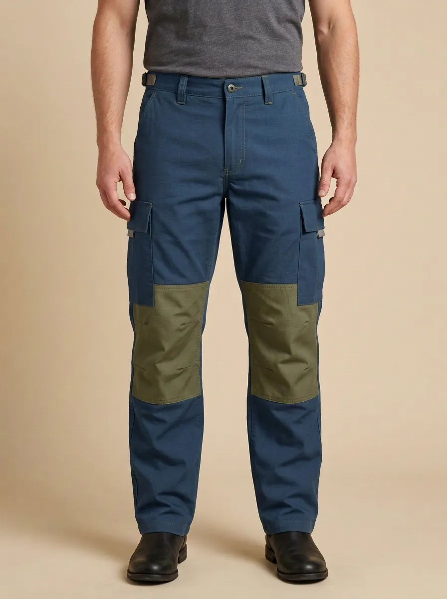 Unisex Contrast Knee Tactical Work Pants — Everyday Edit