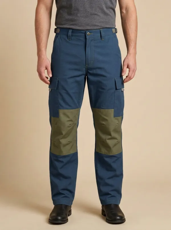 Unisex Contrast Knee Tactical Work Pants — Everyday Edit