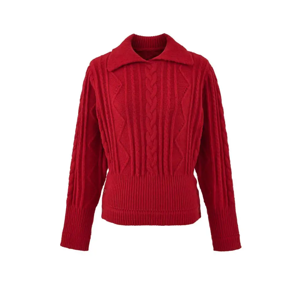 Minimal Cable Knit Turtleneck Sweater