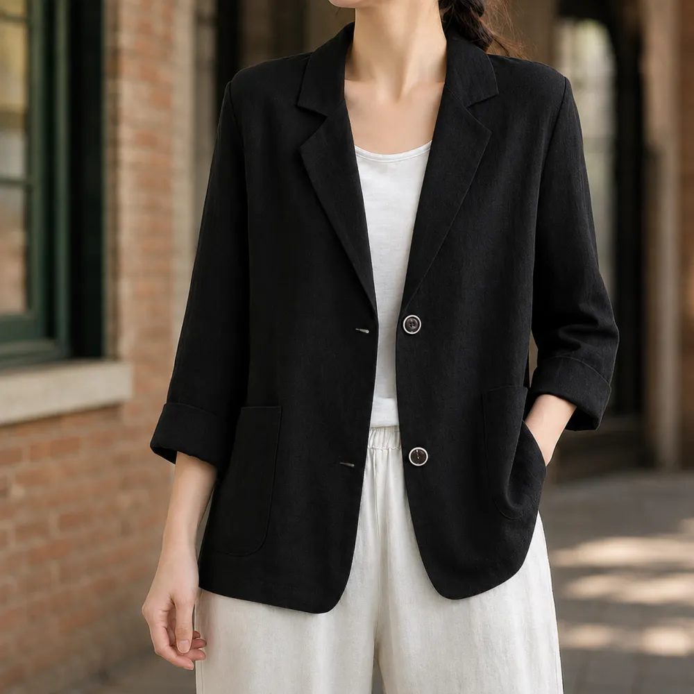 Notched Lapel Blazer