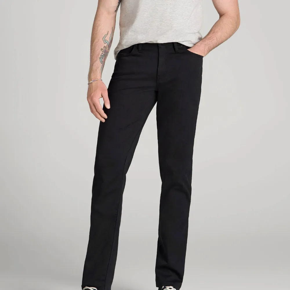 Men's Refined Tapered Cotton Stretch Pants