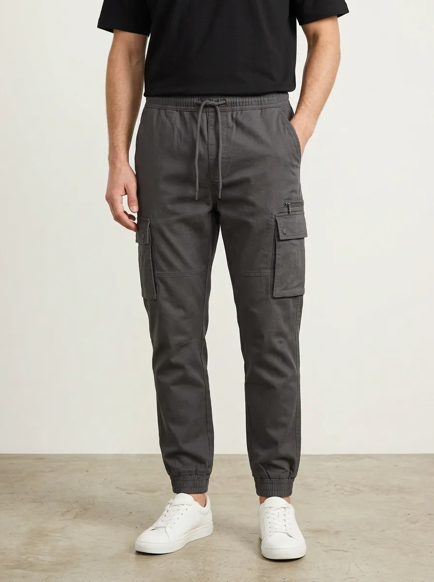 Streetwear Graphic Print Edit Men's Cargo Jogger Pants