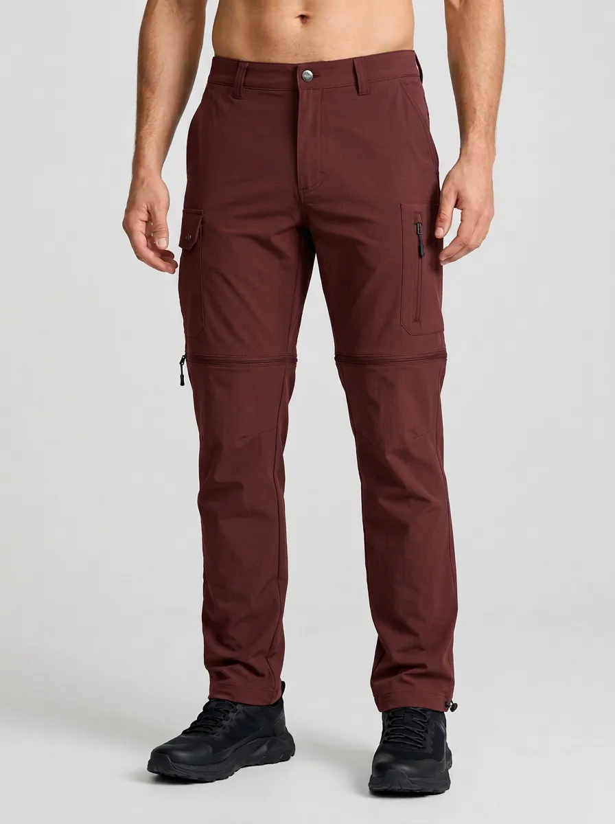 Men's Adventure Utility Waterproof Zip-Off Tactical Cargo Pants