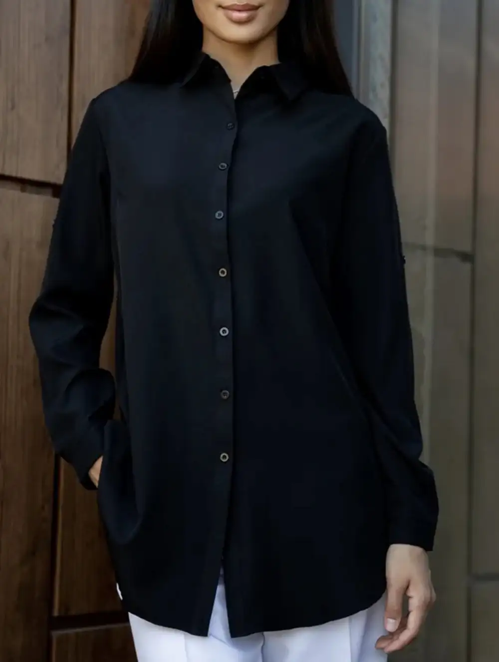 Polo Button Blouse