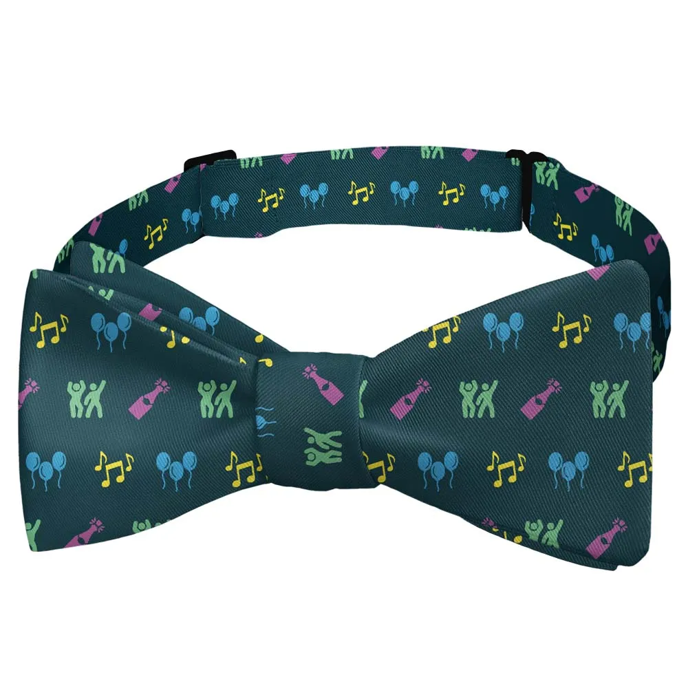 Partying with Friends Pattern Bow Tie