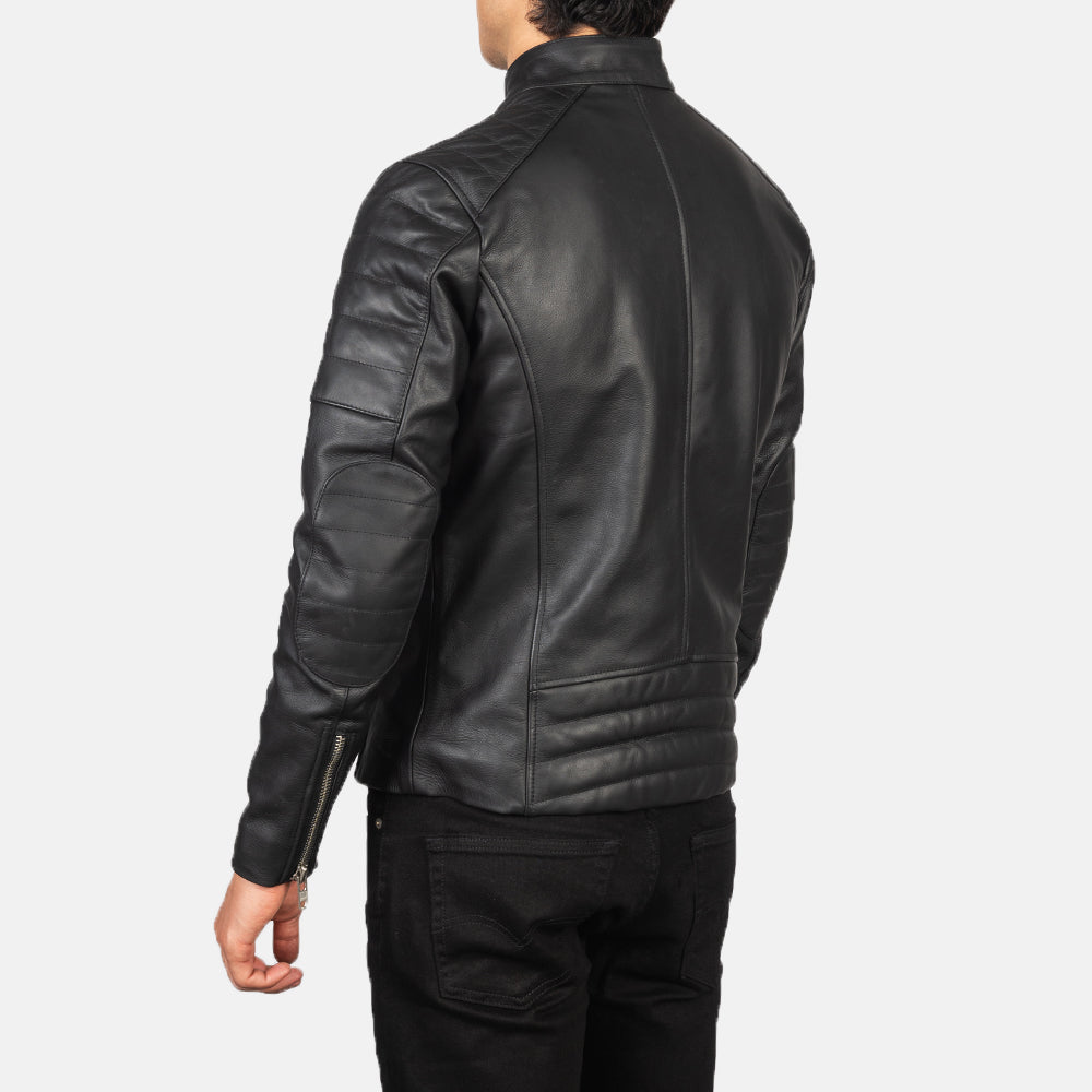 Men's Classic Casual Biker Leather Jacket