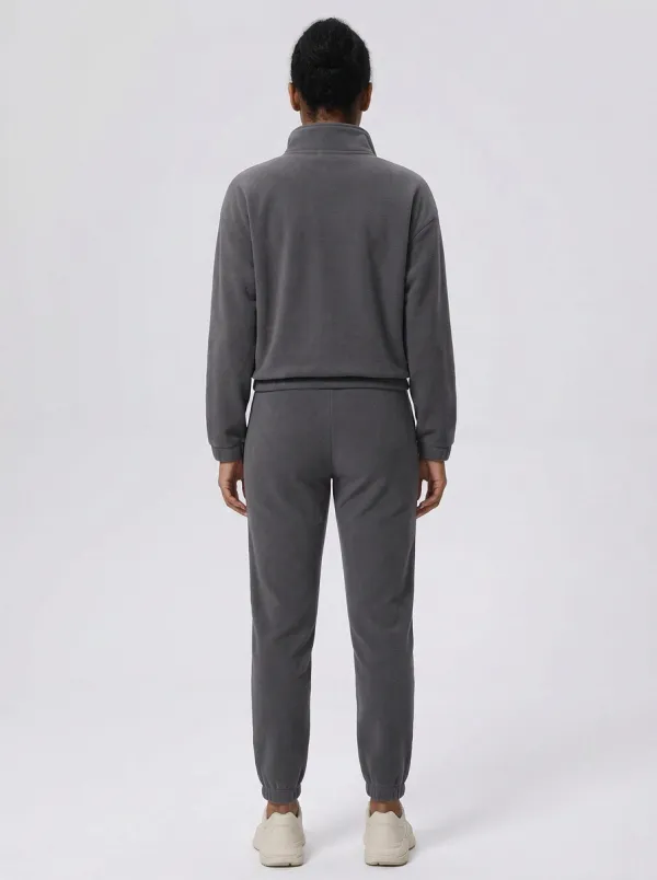 Women's Quarter-Zip Relaxed Warm Jogger Set