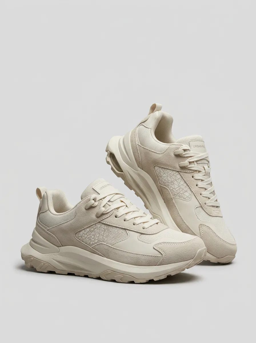 Urban Geometric Casual Sneakers