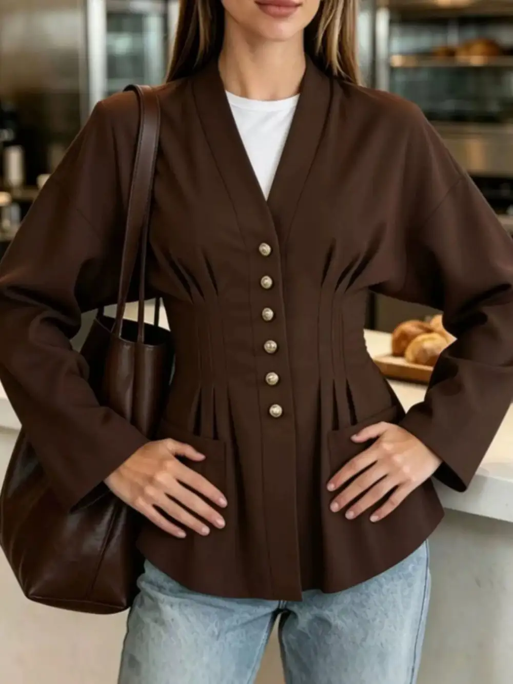 Refined Buttoned Blouse