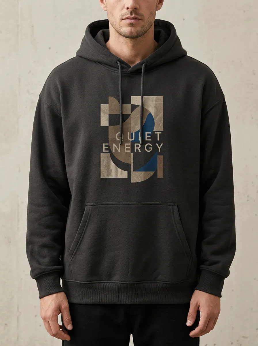 Unisex Quiet Energy Abstract Shapes Hoodie