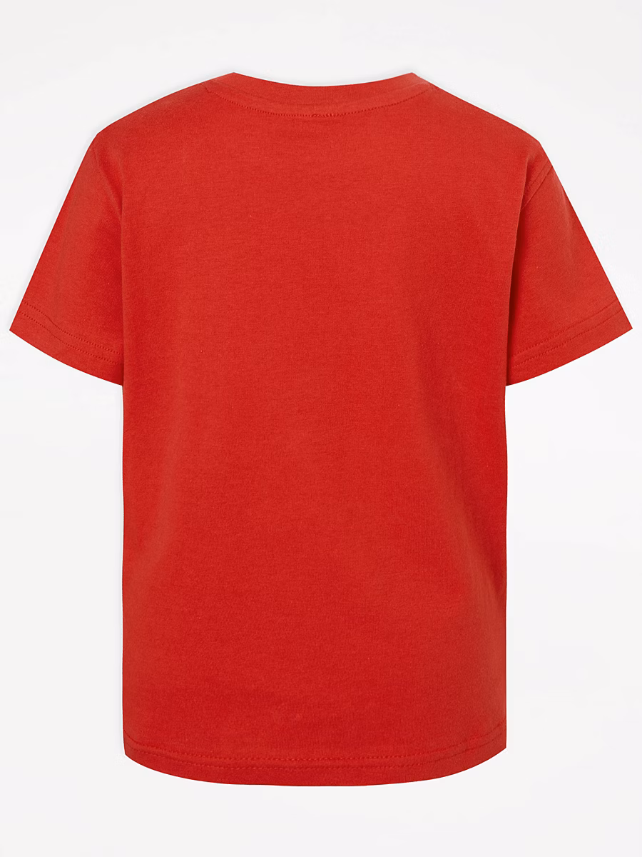 Red Crew Neck School T-Shirt 2 Pack detail 2