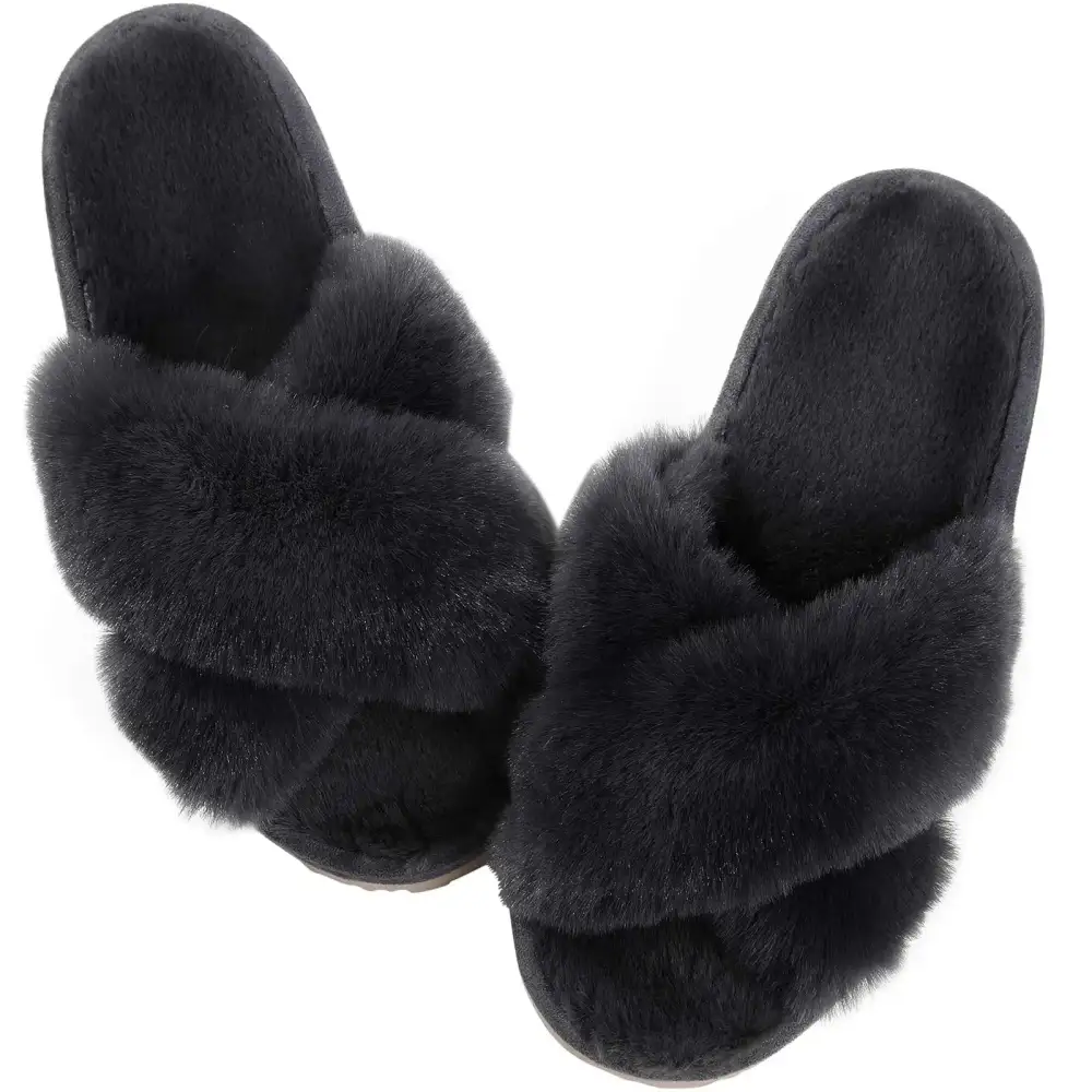 Easygoing Cross Band Lounge Slippers